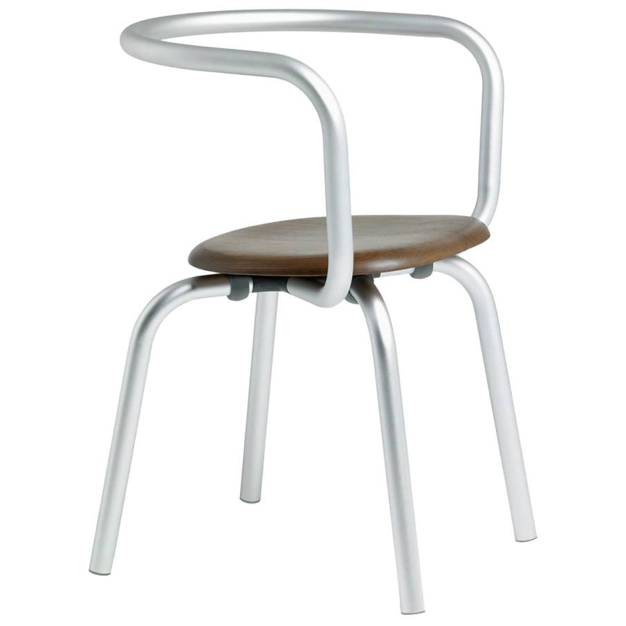 Emeco Parrish Side Chair in Aluminum and Walnut by Konstantin Grcic