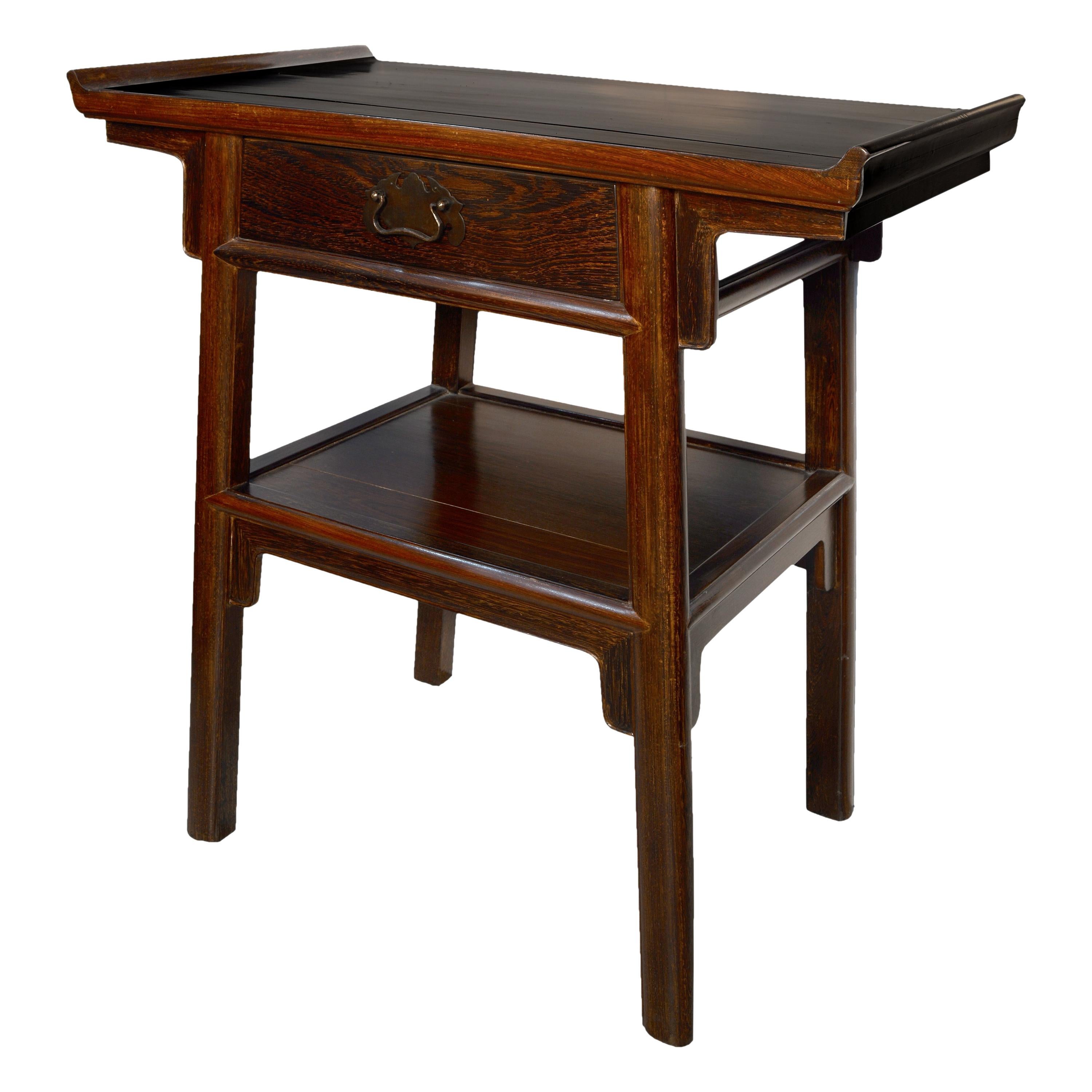 Oriental Table, Wood and Metal, 20th Century