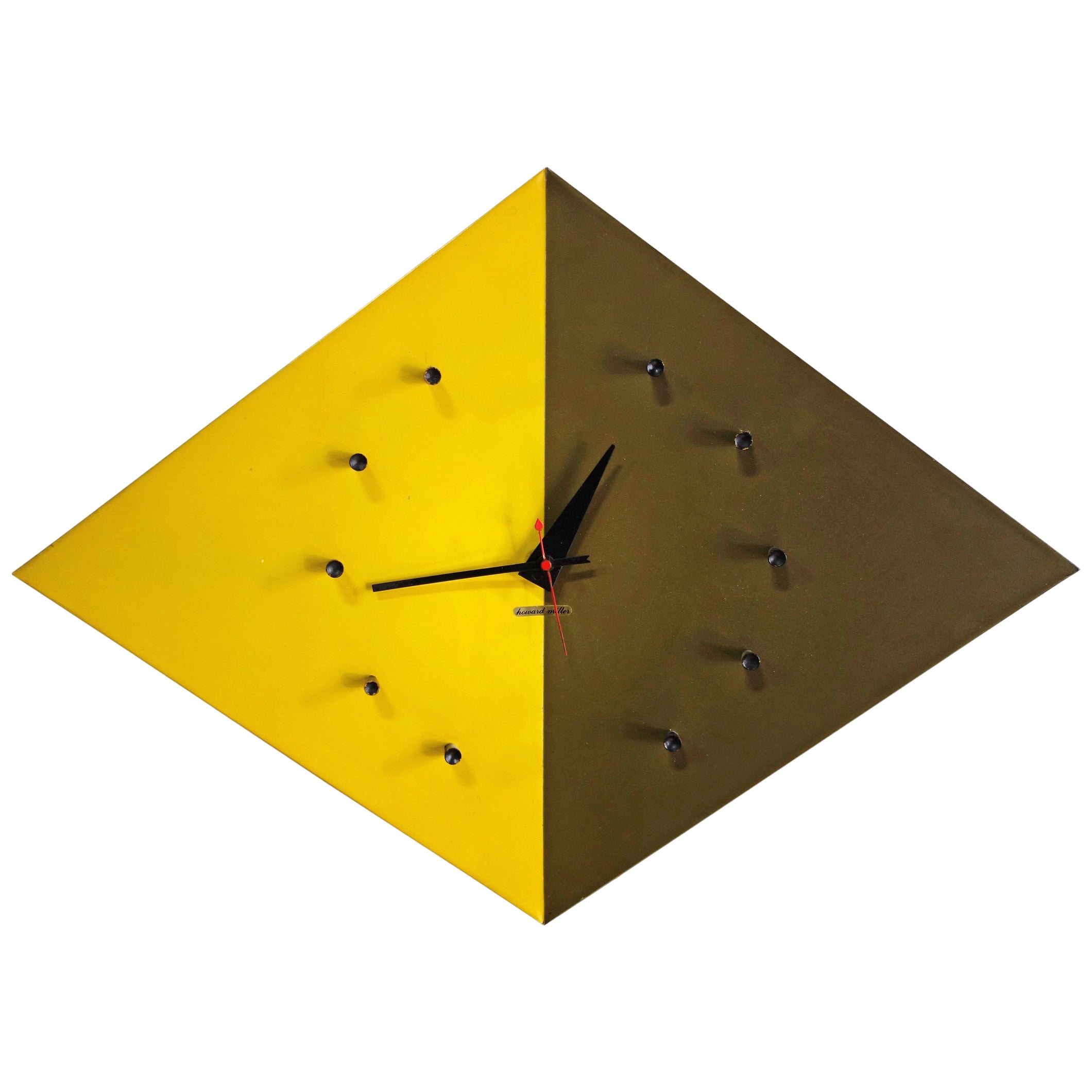 MidCentury Modern Wall Clock by Nelson for Howard Miller For