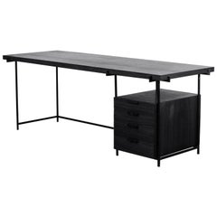 Black Desk with Drawer, Brazilian Modern Style / by Atelier BAM