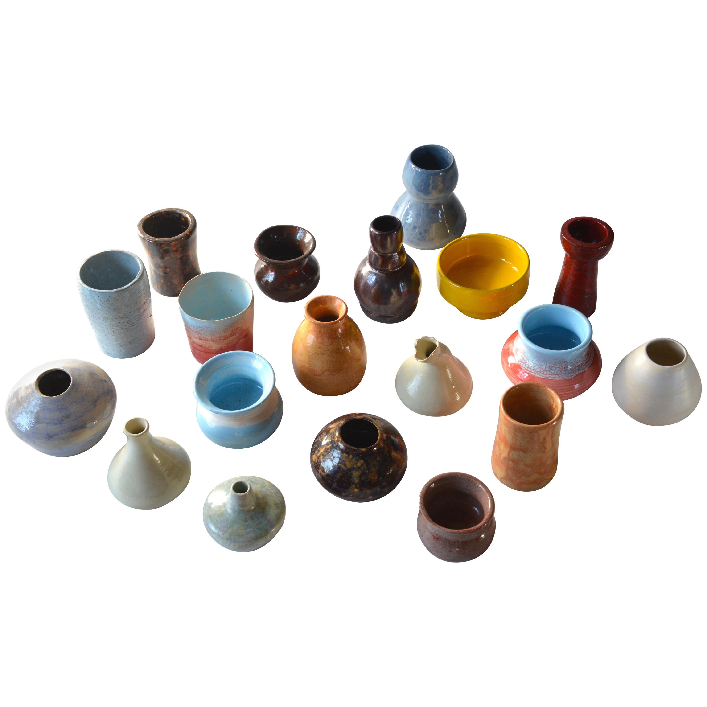 Lot of 19 Ceramic Vases For Sale