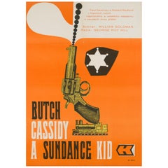 Butch Cassidy and the Sundance Kid Original Czech A1 Film Poster, Stanner, 1970
