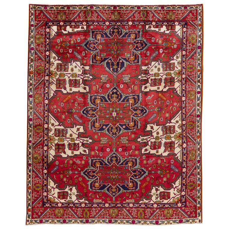 Vintage Heriz Rug For Sale at 1stDibs