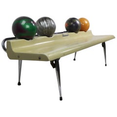 Vintage Bowling Ball Bench by Brunswick