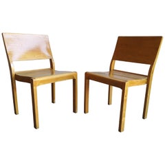 Pair of Vintage Alvar Aalto/Artek Plywood Dining Chair 611