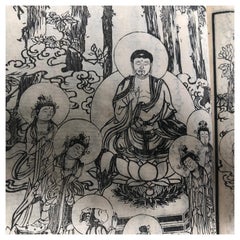 Story of Buddha Rare Japanese Antique Woodblock Book, 19th Century