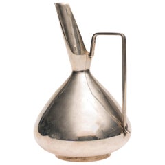 Silver Spout Pitcher by Luigi Genazzi, 20th Century