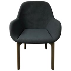 Gray upholstered Clap Chair, Patricia Urquiola for Kartell