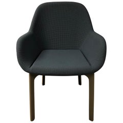 Gray upholstered Clap Chair, Patricia Urquiola for Kartell   