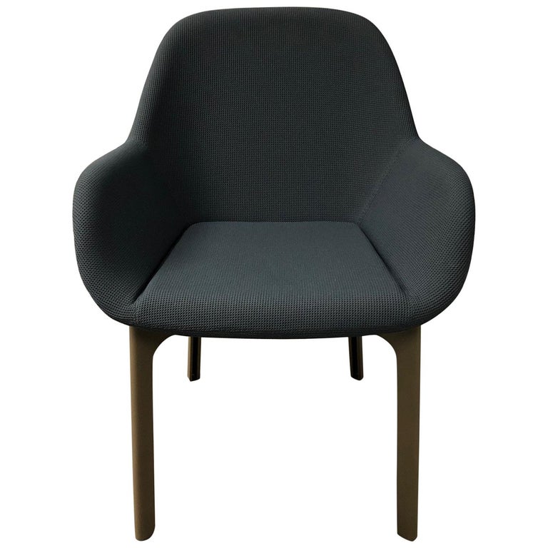 Gray Upholstered Clap Chair Patricia Urquiola For Kartell For