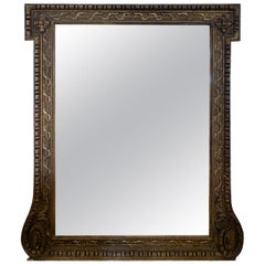 18th-19th Century English Georgian Carved Giltwood Mirror, Style of William Kent