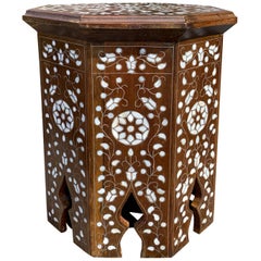 20th Century Moroccan Style Inlaid Drinks Table