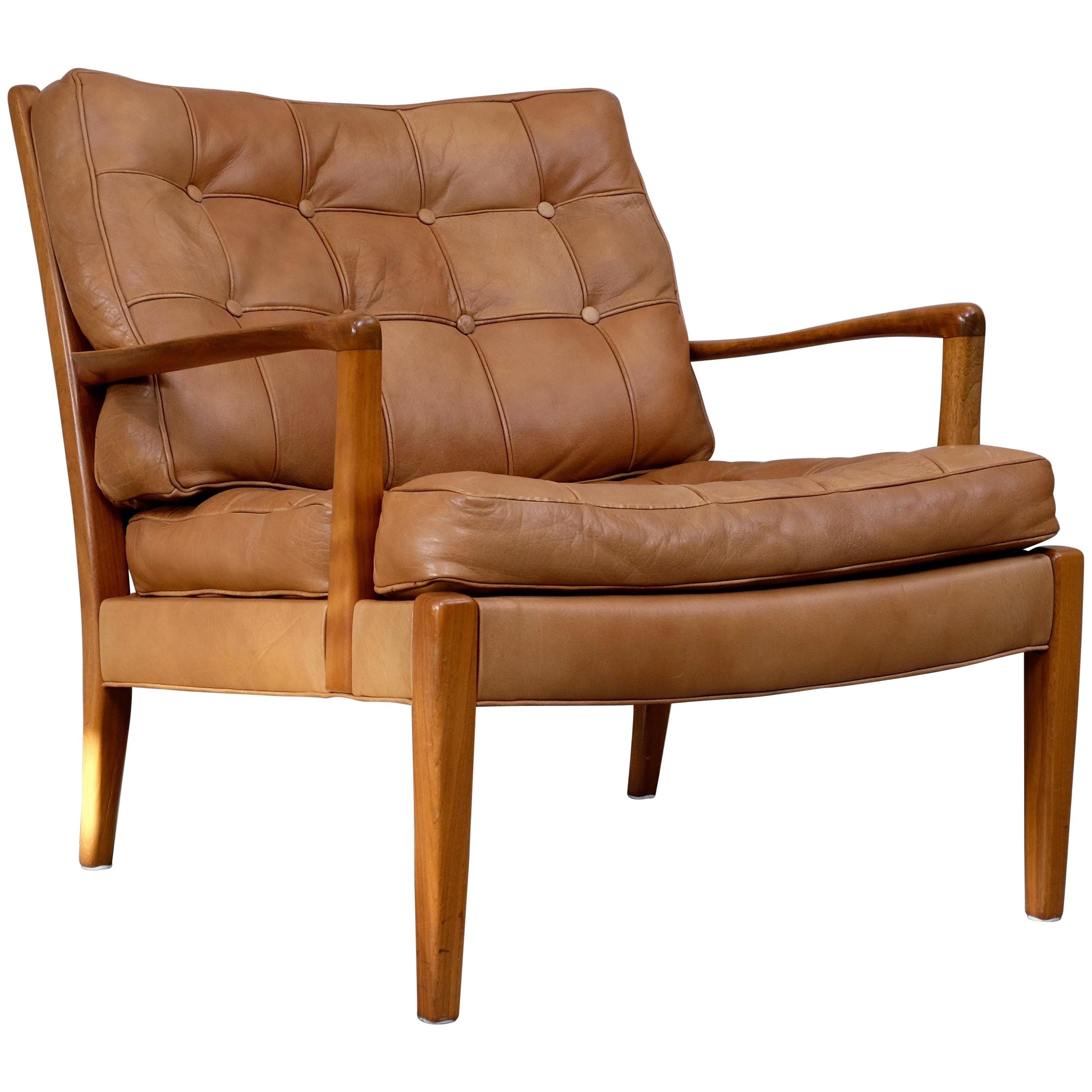 Arne Norell Easy Chair Model "Löven", 1960s For Sale
