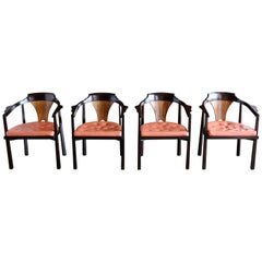 Set of Four "Horseshoe" Chairs by Edward Wormley for Dunbar