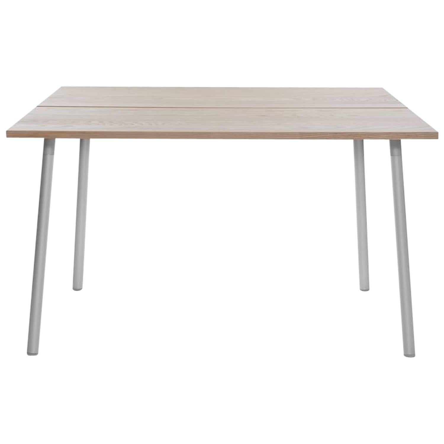 Emeco Run Medium Table in Aluminum and Ash by Sam Hecht & Kim Colin