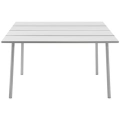 Emeco Run Medium Table in Clear Anodized Aluminum by Sam Hecht & Kim Colin