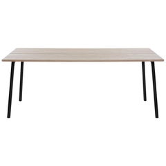 Emeco Run Large Table in Black Powder-Coat and Ash by Sam Hecht & Kim Colin