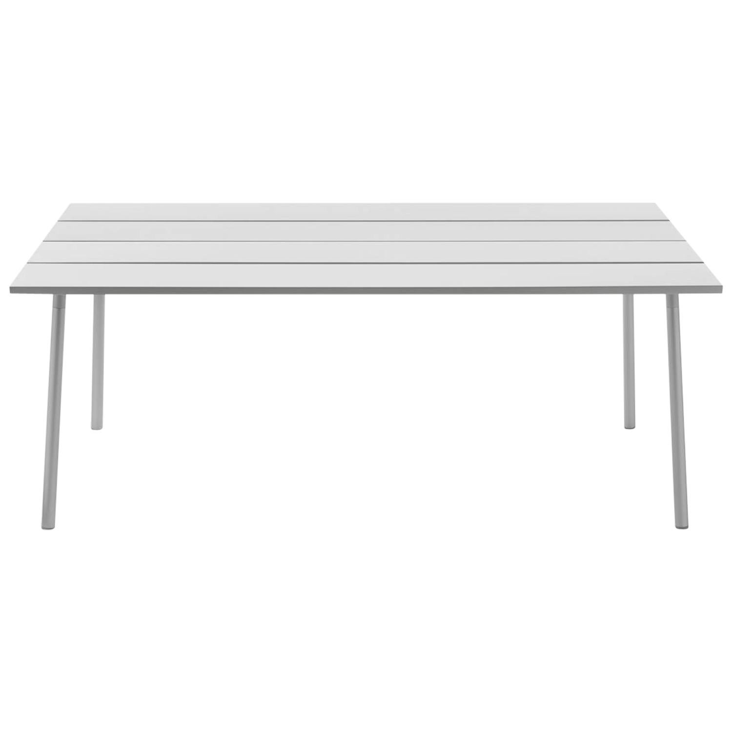 Emeco Run Large Table in Aluminum and Aluminum by Sam Hecht and Kim Colin For Sale