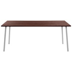 Emeco Run Large Table in Aluminum and Walnut by Sam Hecht & Kim Colin