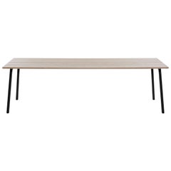 Emeco Run Extra Large Table in Black Powder-Coat and Ash, Sam Hecht & Kim Colin