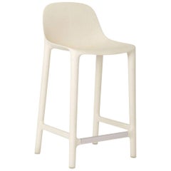 Tabouret de comptoir Broom d'Emeco en blanc de Philippe Starck