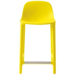 Tabouret de comptoir broom Emeco en jaune de Philippe Starck