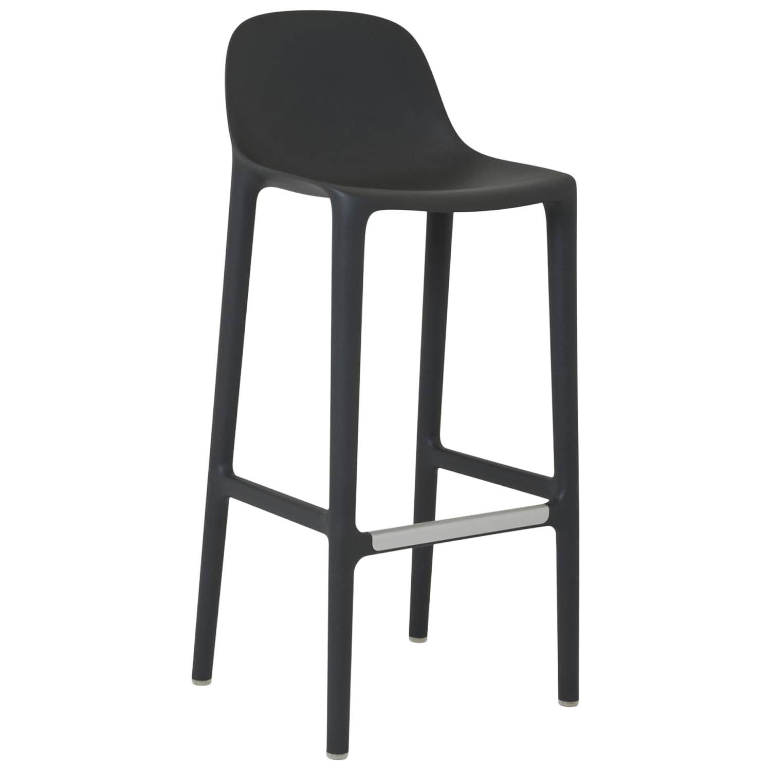 Emeco Broom Barstool in Dark Gray by Philippe Starck For Sale