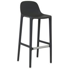 Tabouret de bar Emeco Broom en gris foncé de Philippe Starck