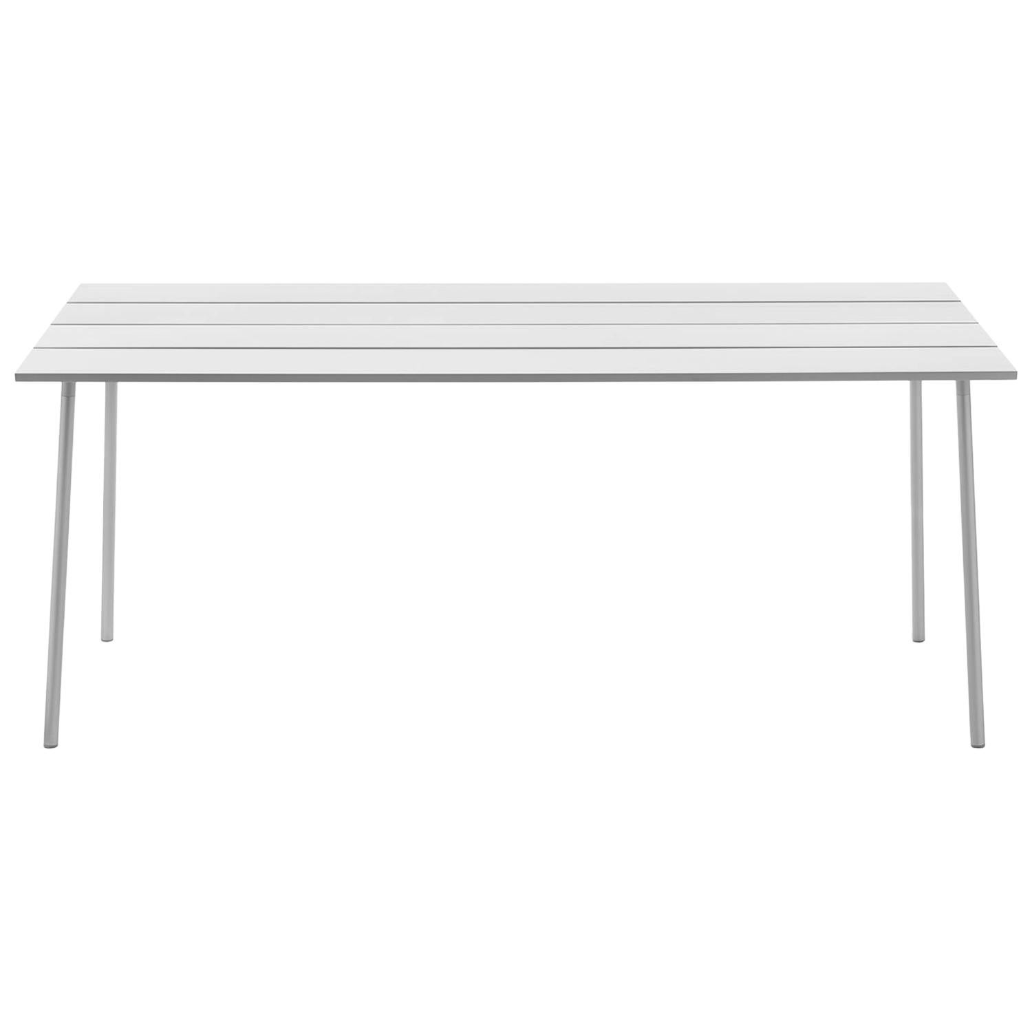 Emeco Run XL High Table in Clear Anodized Aluminum by Sam Hecht + Kim Colin
