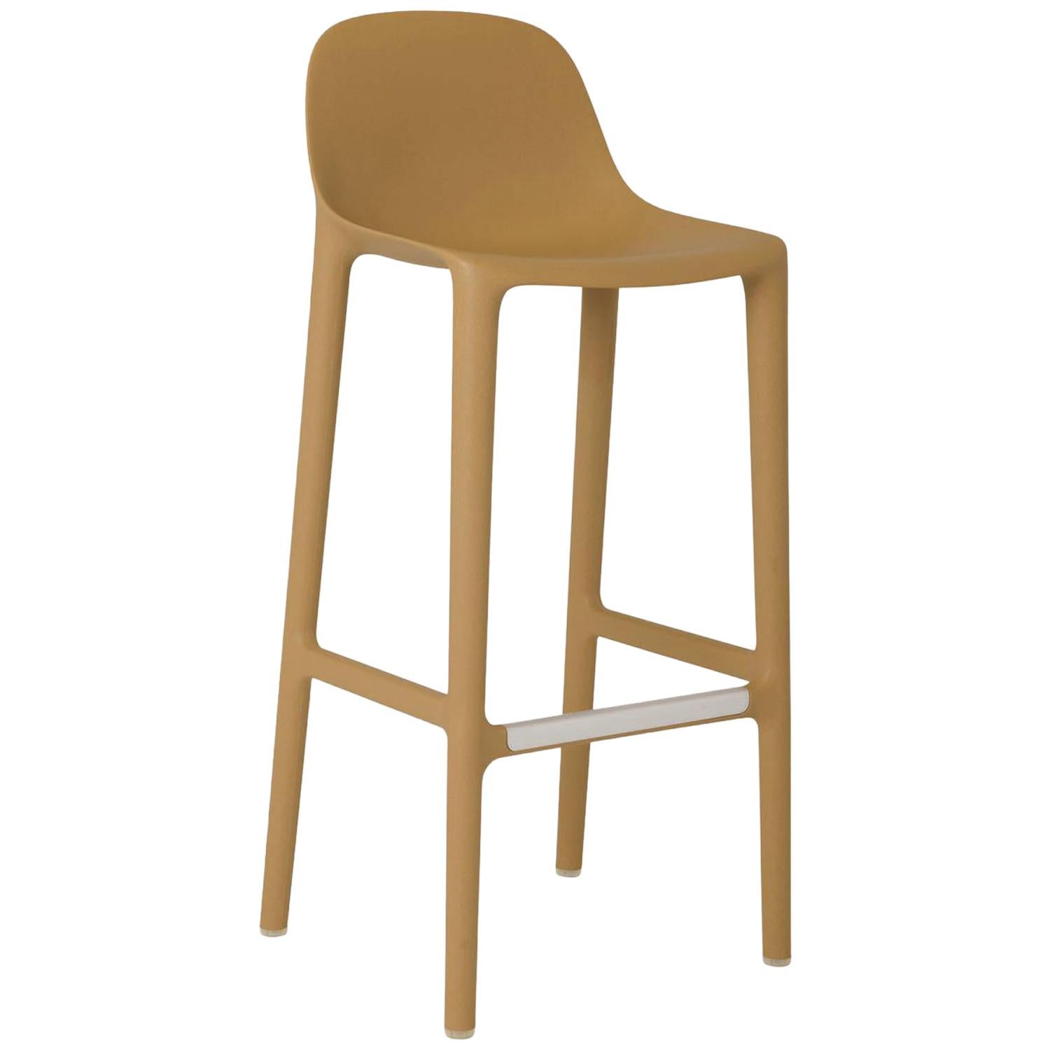 Emeco Broom Barstool in Tan by Philippe Starck 