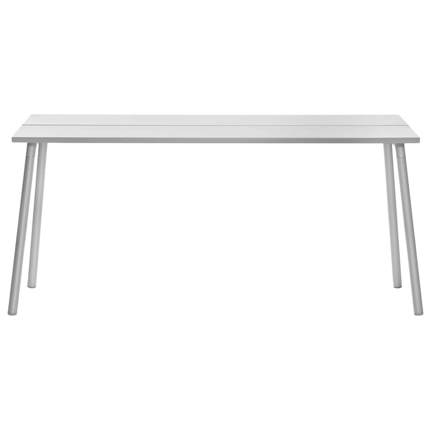 Emeco Run Small Side Table in Clear Anodized Aluminum by Sam Hecht + Kim Colin For Sale