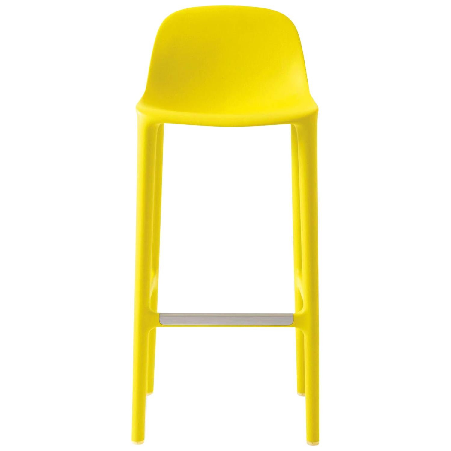 Emeco Broom Barstool in Yellow by Philippe Starck  For Sale