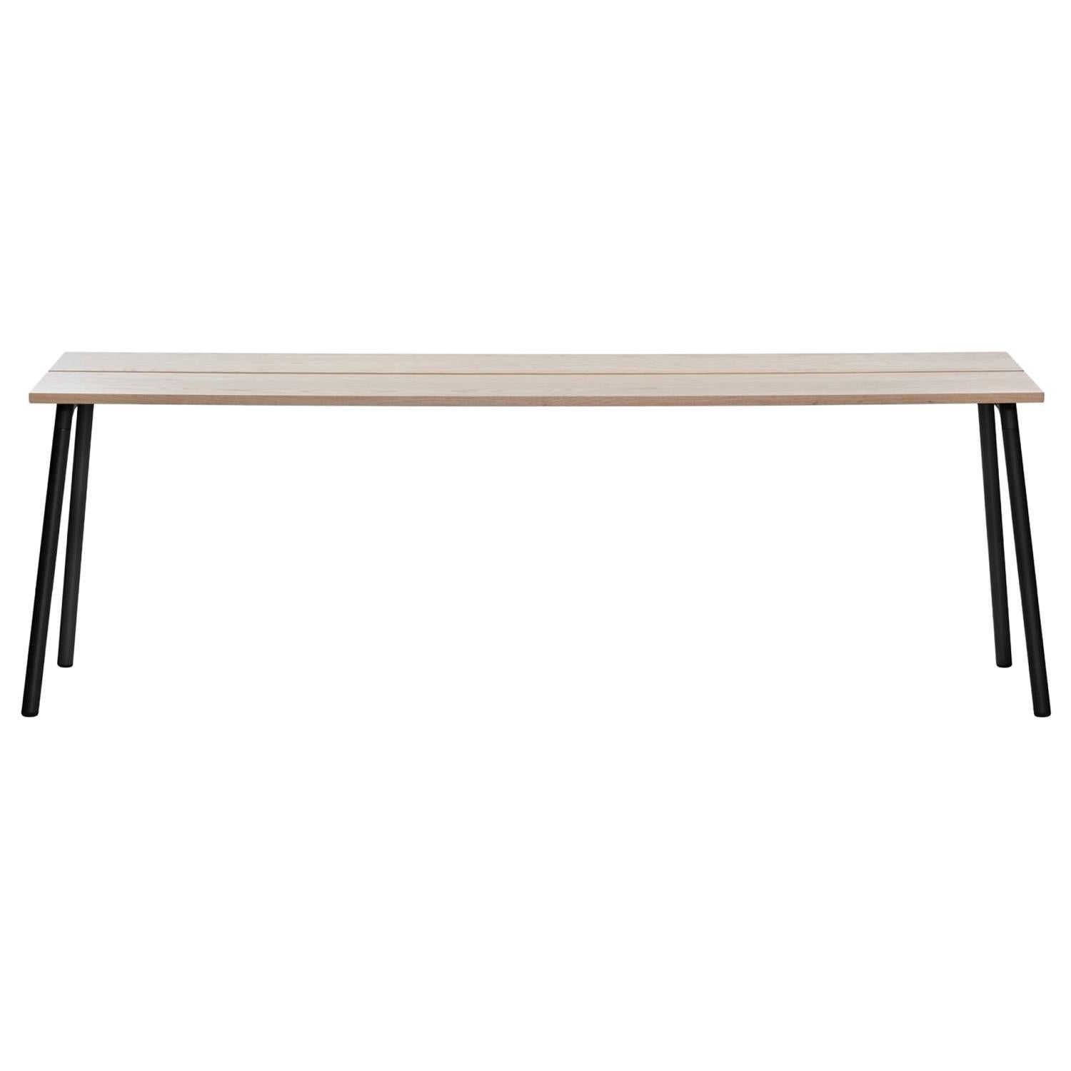 Emeco Run Large Side Table in Black Powder-Coat & Ash by Sam Hecht + Kim Colin For Sale