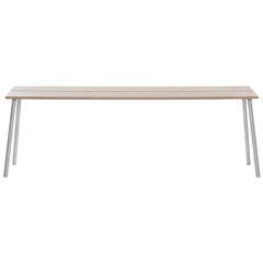 Emeco Run Large Side Table in Aluminum and Ash by Sam Hecht & Kim Colin