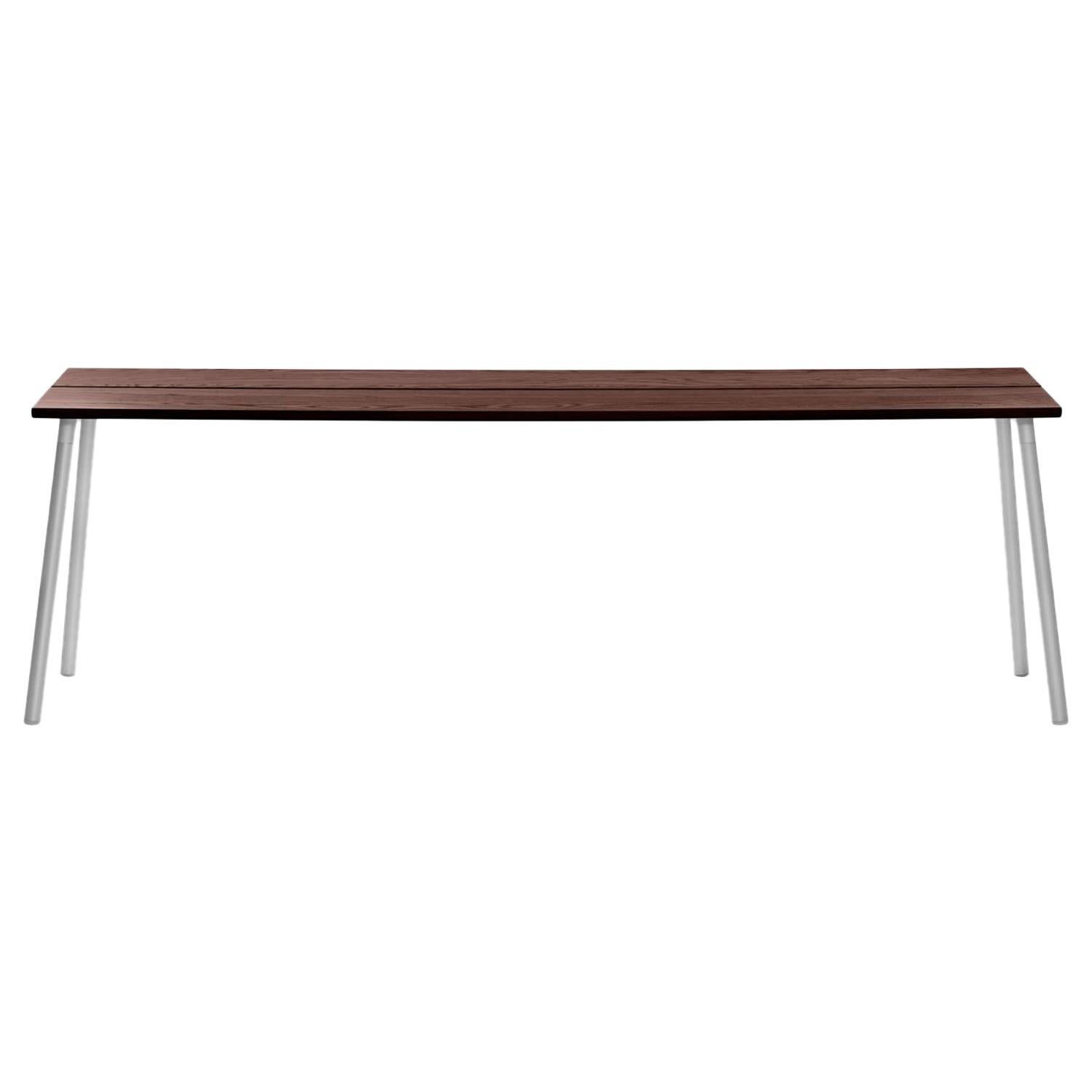Emeco Run Large Side Table in Aluminum & Walnut by Sam Hecht + Kim Colin For Sale