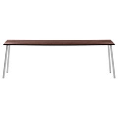 Emeco Run Large Side Table in Aluminum & Walnut by Sam Hecht + Kim Colin