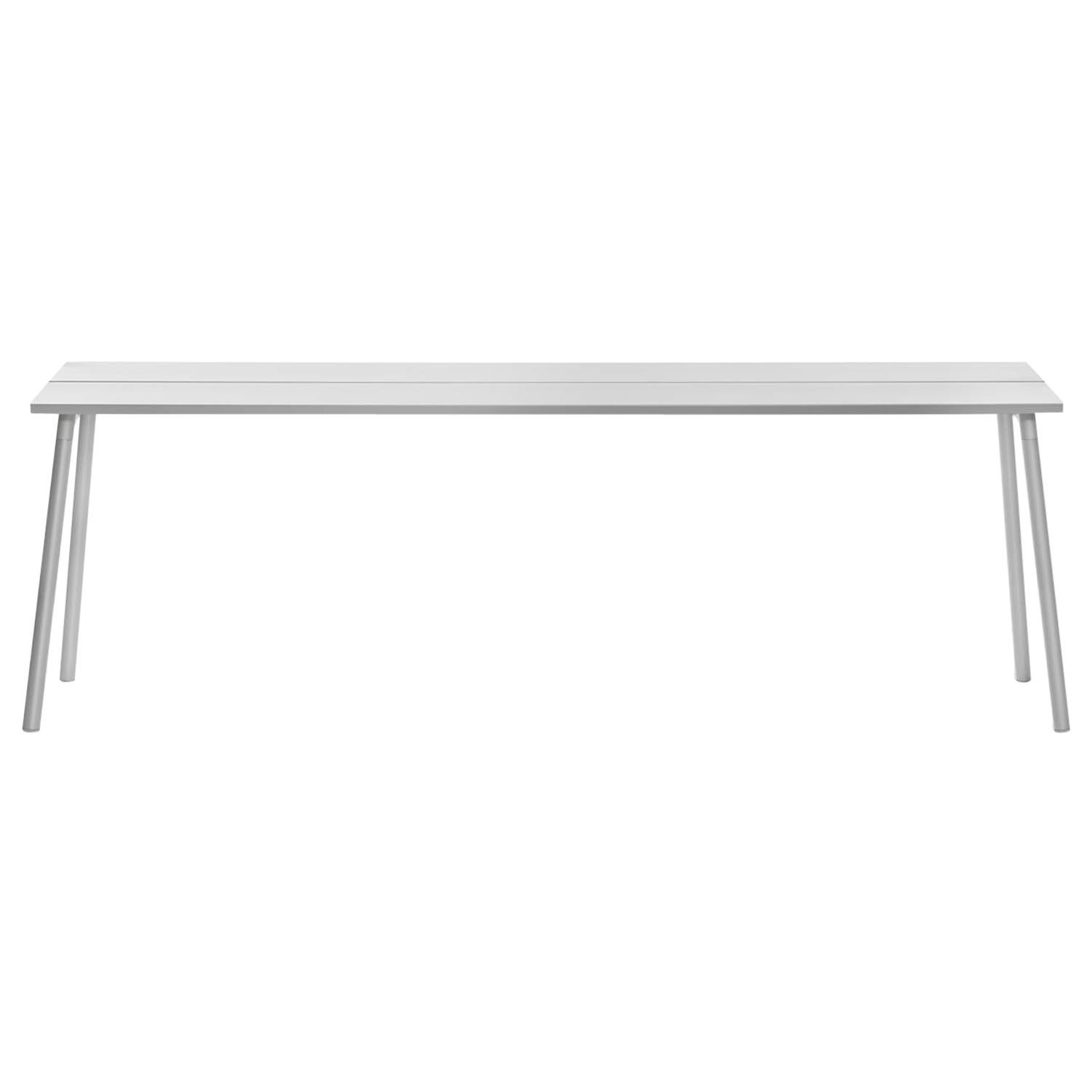 Emeco Run Large Side Table in Clear Anodized Aluminum by Sam Hecht + Kim Colin