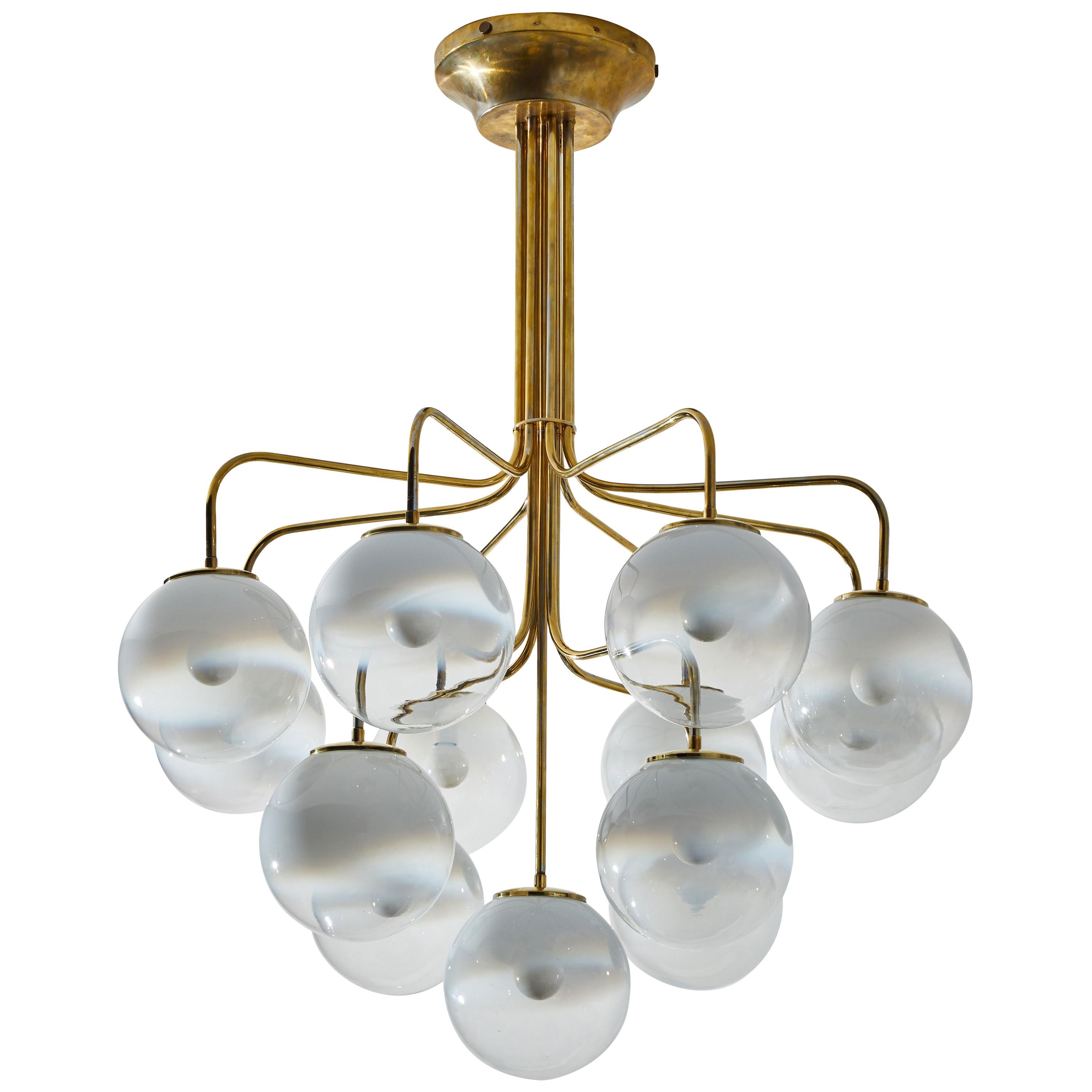 Chandelier by Angelo Mangiarotti for Candle 