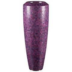 Eisgroße Vase, LDPE, für den Innenbereich, Bisazza Mosaik, Italien