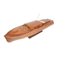 Scale Model of an English Motor Yacht from the 1930s