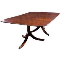 20th Century Regency Style Pedestal Dining Table