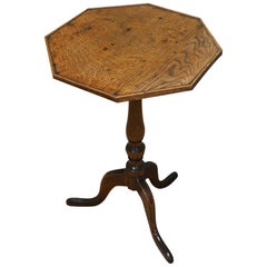 Beautifully Figured Regency Oak Antique Occasional Table
