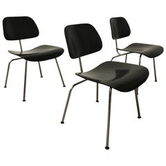 1946, Ray & Charles Eames for Herman Miller, DCM in Painted Black Version