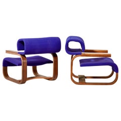 Pair of Armchairs by Jan Bocan for the Czechoslovakian Embassy, Thonet, 1972