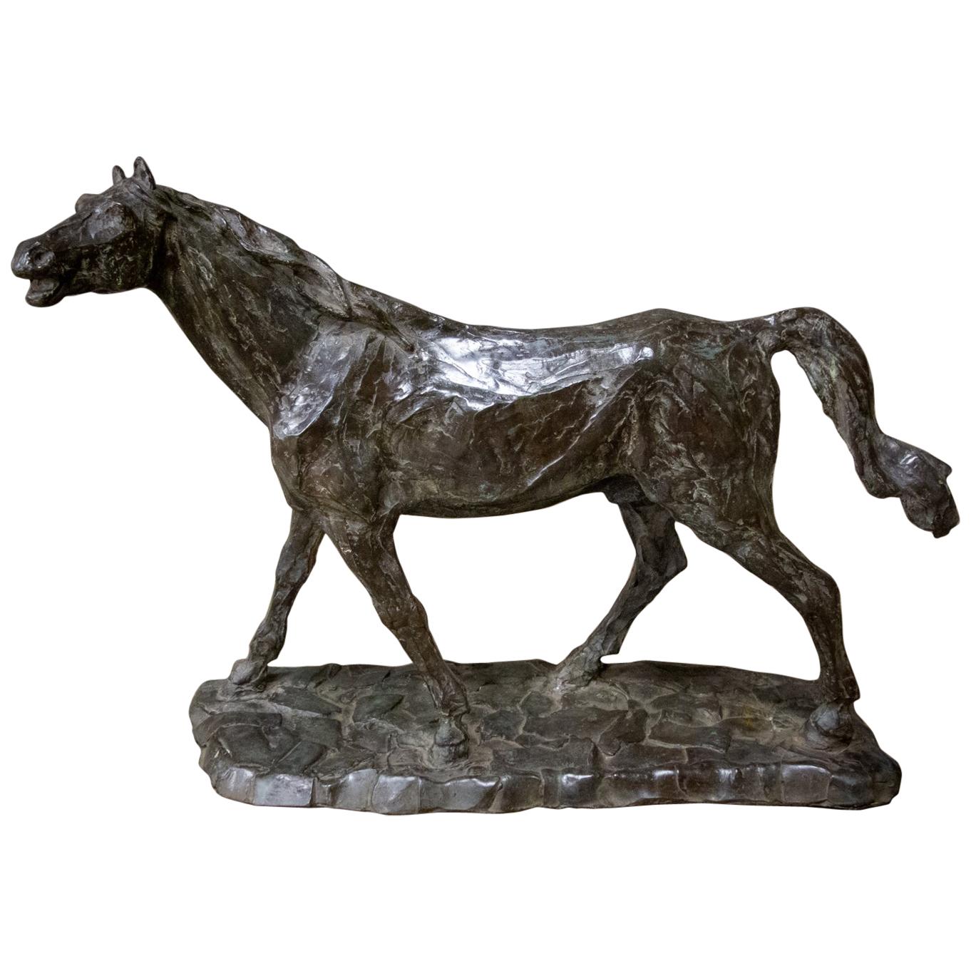 Bronze Horse Statue, Hans Balner, Netherlands 1990