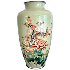 Vintage Japanese Cloisonne Vase by Ando Jubei 