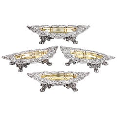 Tiffany & Co. Silver Salt Cellars from the Hopkins-Searles Service