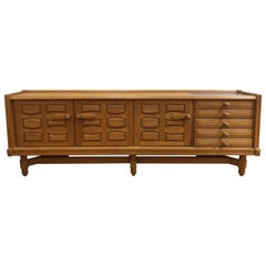 Guillerme et Chambron Large Oak Sideboard