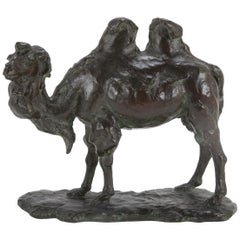 Antique A Japanese Bronze of a Bactrian Camel 