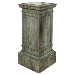 19th Century Marbled Rectangular Pedestal